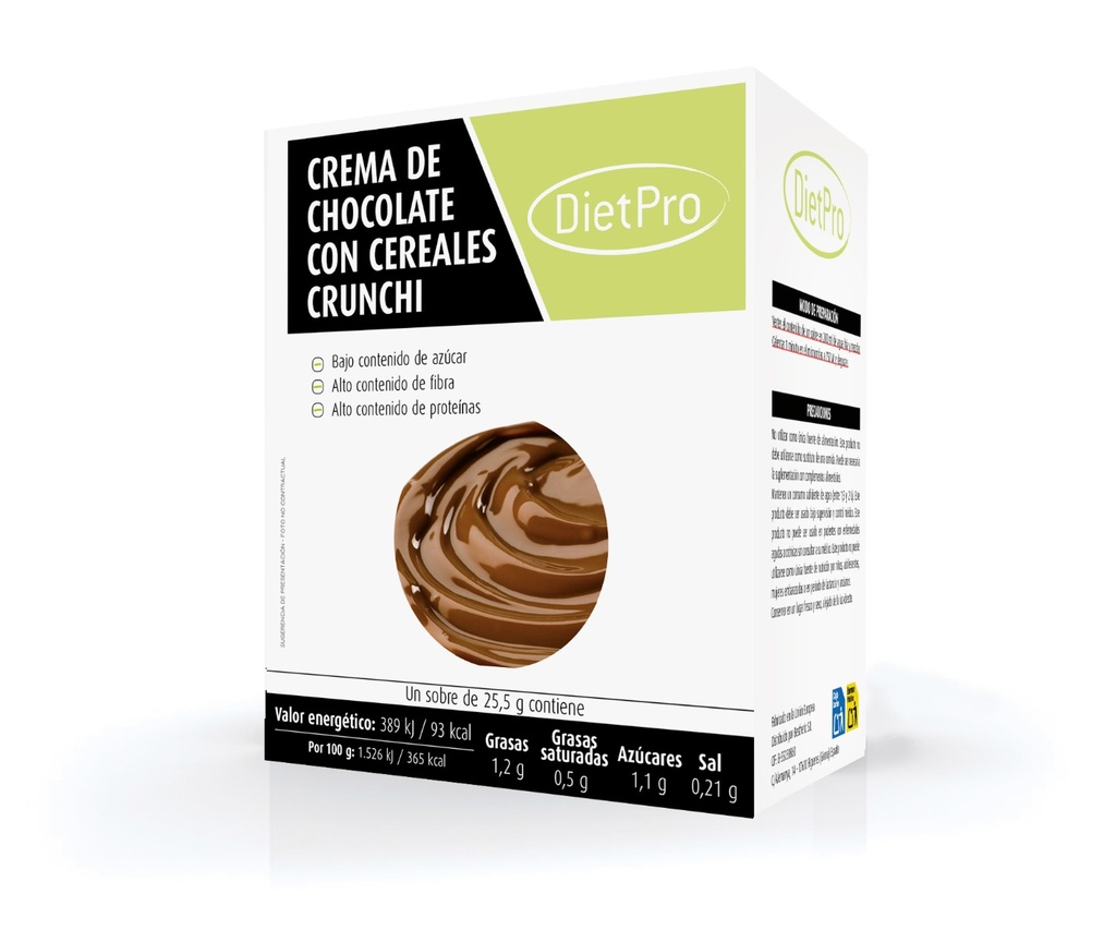 Crema de chocolate con Cereales Crunchy (5 uds)
