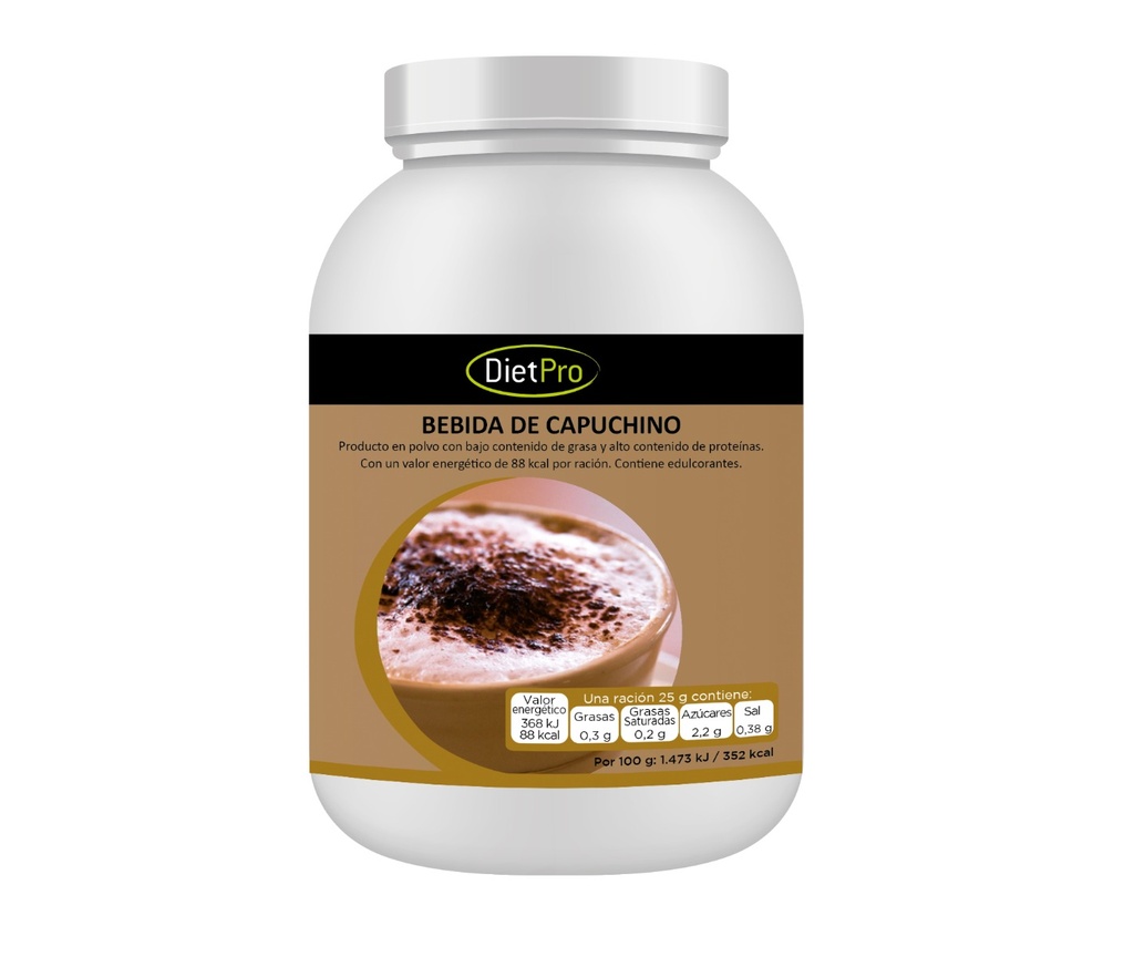 Envase económico Bebida sabor capuchino