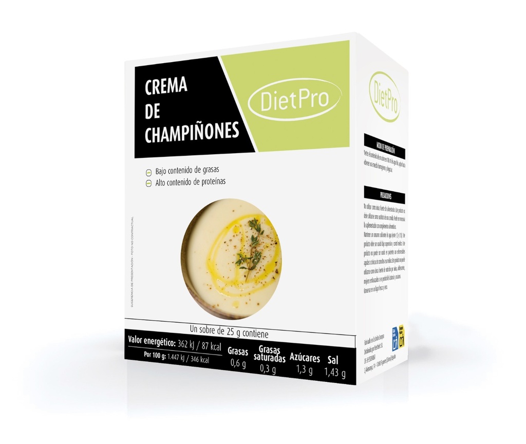 Crema de champiñones (5 uds)
