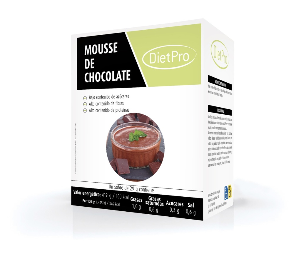 Mousse de chocolate (5 uds)