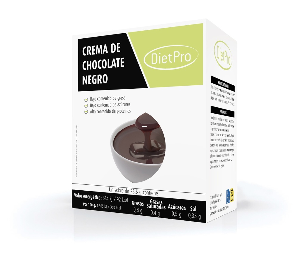 Crema sabor chocolate negro (5 uds)