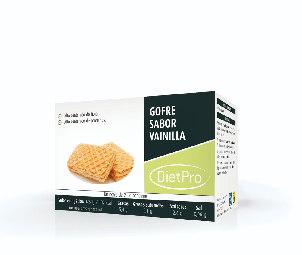 Gofre sabor Vainilla (8 uds)