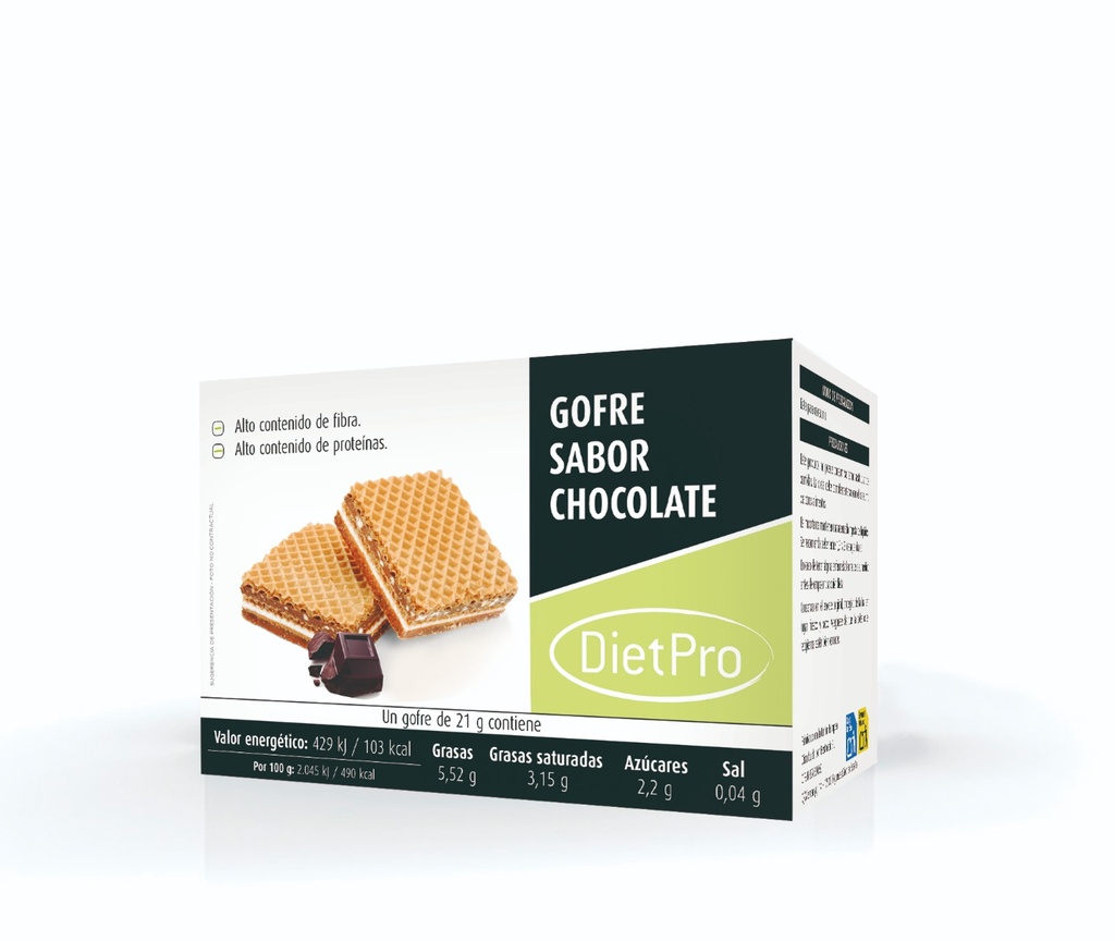 Gofre sabor chocolate (8 uds)