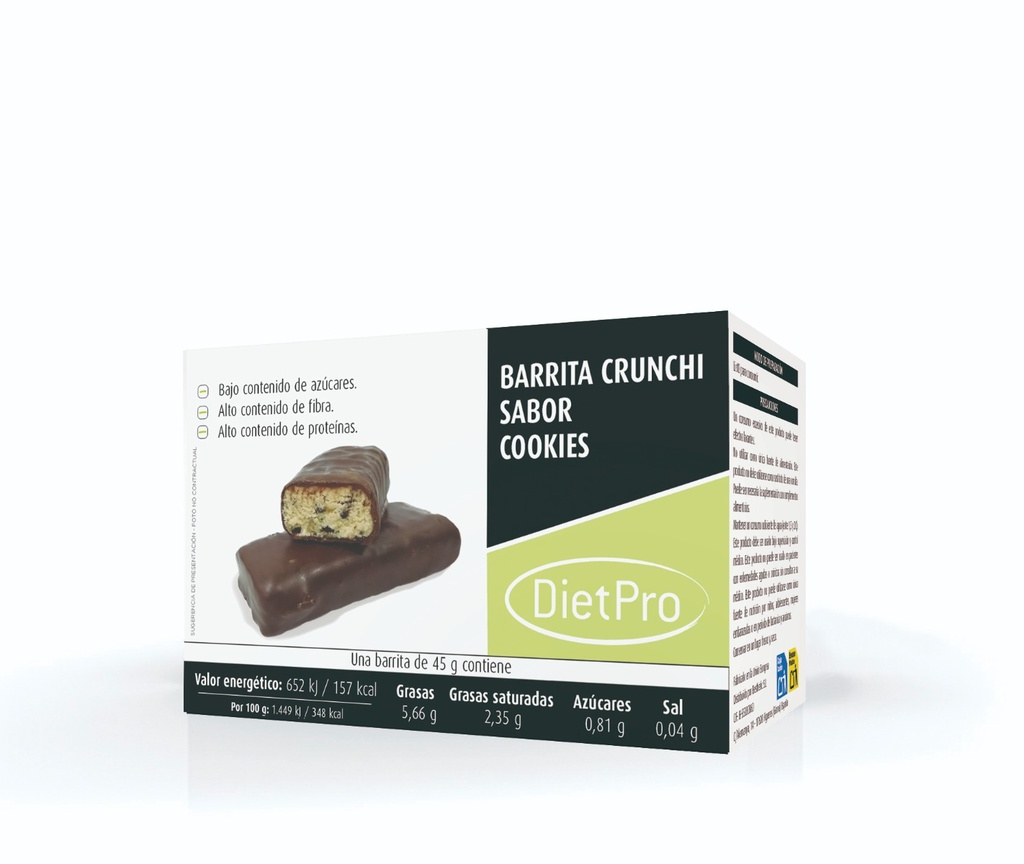 Barrita crujiente de cookies (5 uds)