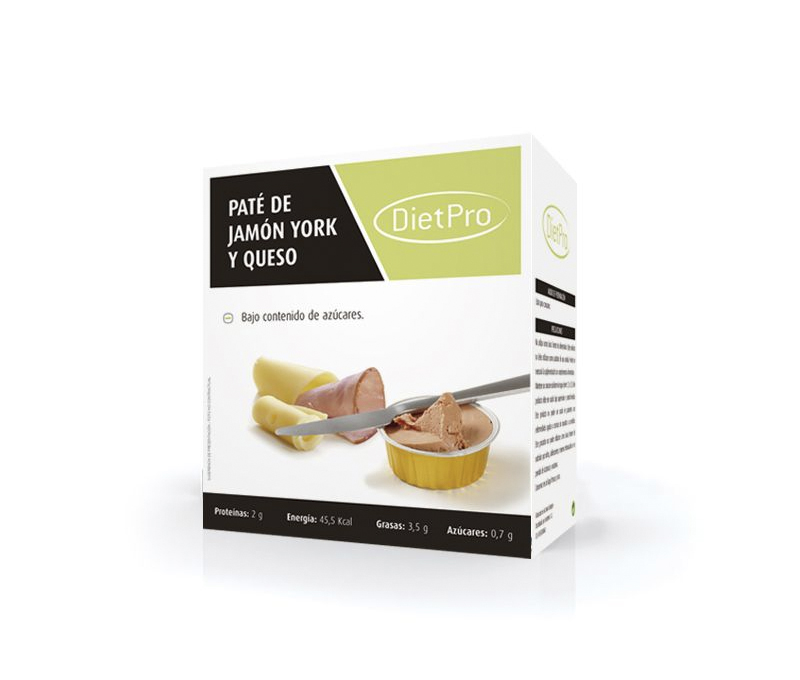 Paté de jamón york y queso (8 uds)